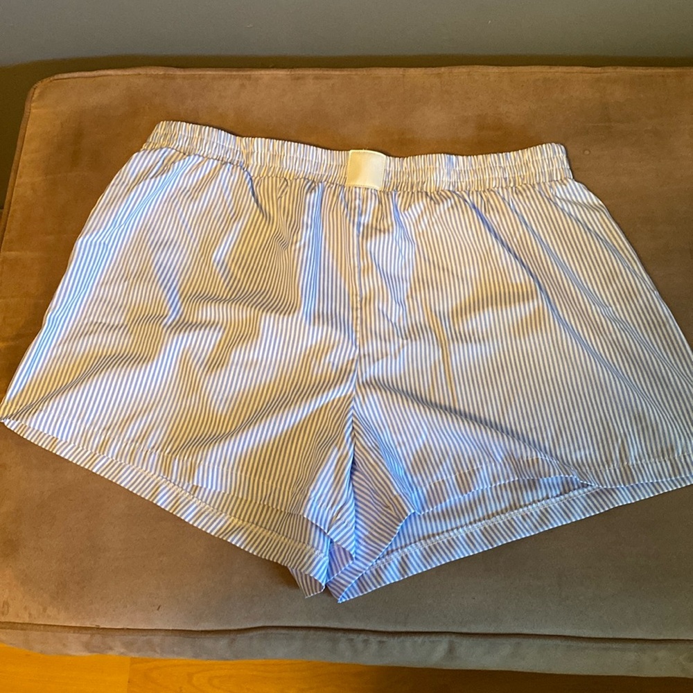 💙A brand new pair of pin striped shorts.